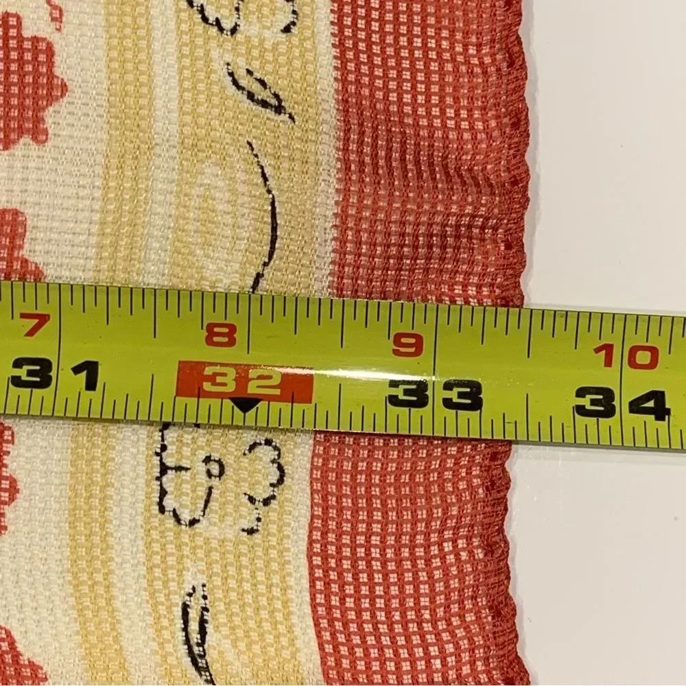 Talbots Peach Salmon &‎ Gold Silk Scarf